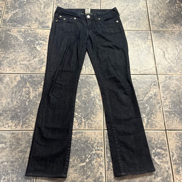 True Religion Denim - Vintage true religion made USA size 27 straight dark deep blue y2K jeans…